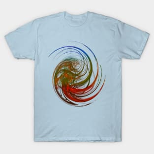 LGBTQ Rainbow Abstract Circle T-Shirt